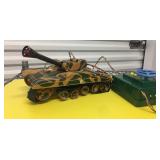 1950s Linemar battery-operated tin toy tank