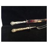 Silver Handle 10' Carving Knife & 9ï¿½ Carving F