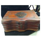VTG 1942 Wood Jewelry Box