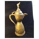 VTG Brass Dallah  Middle Eastern Coffee Pot