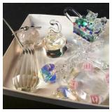 Box of Crystal Figurines with Damages