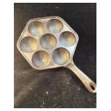 VTG Cast Iron Pan Ebelskiver Finnish Filled
