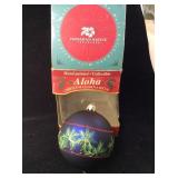 Hawaiian Aloha  Hand Painted Christmas Ornament