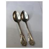 Set of two  demitasse spoons