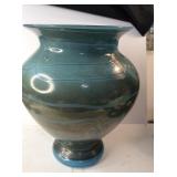 Tom Stoenner Hand  Blown Luster Art Glass  Vase