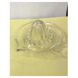 VTG Arc Clear Glass Reamer Juicer Lemons/Oranges