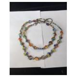 Handcrafted Beaded Necklace 28' Length