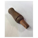 VTG Unbranded Wooden Duck Call 4 1/4'