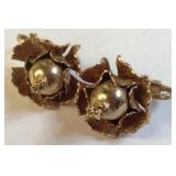 VTG Goldtone Clip On Earrings