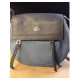 Vince Camuto  Leather Crossbody Bag  Blue/Gray