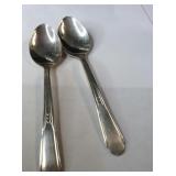Pair of Fairfield   Silver plated demitasse spoons