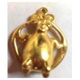 VTG Alva Studios Goldtone Figurine Charm/Pendant