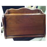 VTG Wood Bread Box With Drop Front
