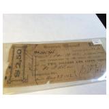 1862 State of Texas $2.50 Treasury Warrant Note