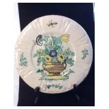 Vintage Italian hand painted earthenware plate
