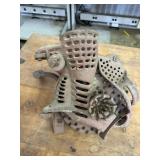 Antique cast iron hand crank corn sheller