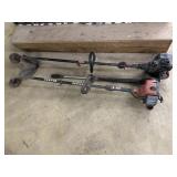 2 weedeaters (not running)& pressure washer handle