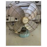 Antique Eskimo Fan - Blue - WORKS!