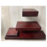Set of 4 floating shelves