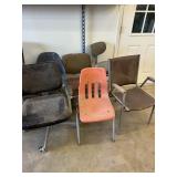 6 misc. chairs