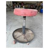 Rolling shop stool
