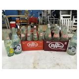 Vintage Dr. Pepper bottles & carriers