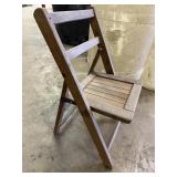 Small child's folding wooden chair