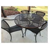 Patio table & 4 chairs