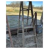 6 ft. wooden ladder