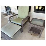 Patio chair & side table