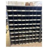 Organizer bin 36' X 12' X 42' w/ contents