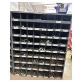 Organizer bin 36' X 12' X 42' w/ contents