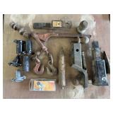 Chain, boom, misc receiver hitches, trailer plugs
