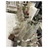 Misc. Bottles, 2 antique snuff cans, & bell