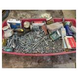 Large tub of misc. hardware