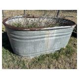 Galvanized tank / planter - 52' X 29' X 23'