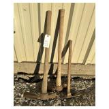 3 pick axes