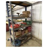 Shelf 4' X 1.5' X 7' & contents
