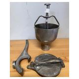 15' Tablecraft Pail Opener, Tortilla Press, ......