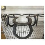 3 Horseshoe Platter Stands - platter not included