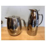 2 Stainless Steel Coffee Pots
