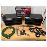 2 small US General Tool Boxes, new brake pads, ...