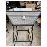 Galvanized Beverage Tub w/ Stand