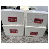 4 - Hercules 45 qt Heavy Duty Styrofoam Coolers