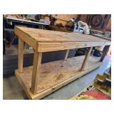 Wooden Work Table 96' X 25' X 36'
