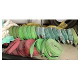 Red, Green and Yellow Fire Hoses