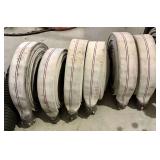 6 Striped Fire Hoses