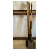 4 Long Handled Square Point Shovels