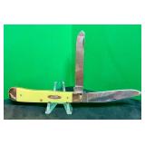 Case XX Yellow Trapper Pocket Knife