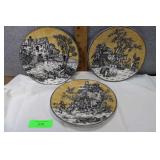 American Atelier 3 Pc Collectors Plates